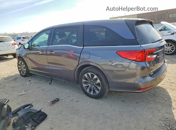 5FNRL6H72MB025654 2021 HONDA ODYSSEY Gray უკანა მარცხენა