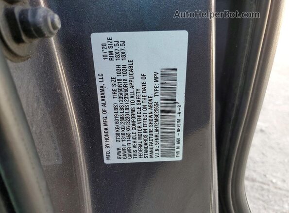 5FNRL6H72MB025654 2021 HONDA ODYSSEY Gray სალონის 360-გრადუსიანი ხედი