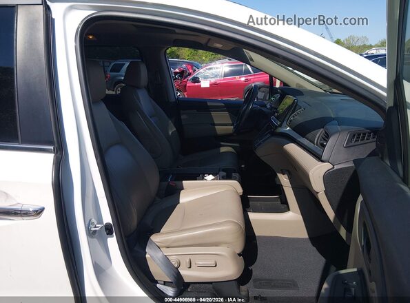 5FNRL6H72MB032314 2021 HONDA ODYSSEY Белый Вид салона спереди