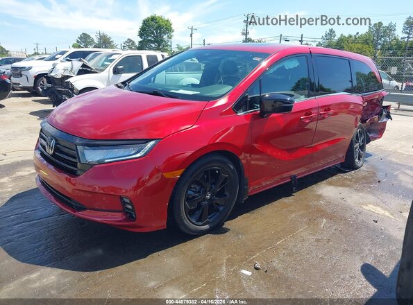 5FNRL6H72PB010141 2023 HONDA ODYSSEY Red 
