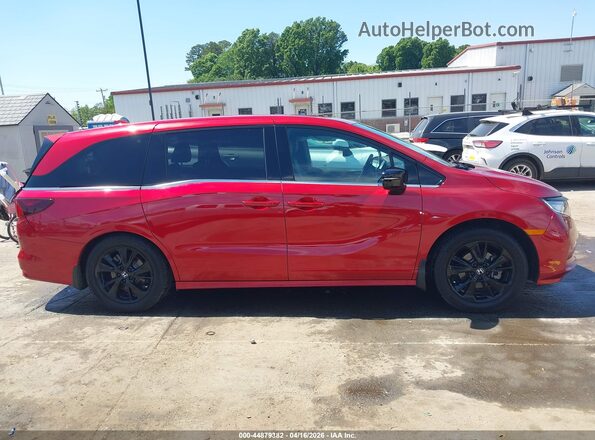 5FNRL6H72PB010141 2023 HONDA ODYSSEY Red 