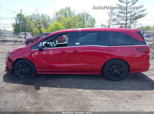 5FNRL6H72PB024900 2023 HONDA ODYSSEY Red სალონის 360-გრადუსიანი ხედი