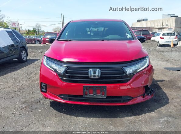 5FNRL6H72PB024900 2023 HONDA ODYSSEY Red ხელსაწყოთა პანელის ხედი