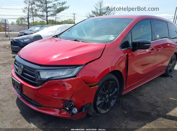 5FNRL6H72PB024900 2023 HONDA ODYSSEY Red წინა ხედი