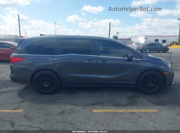 5FNRL6H74NB032994 2022 HONDA ODYSSEY Gray Vista interior trasera