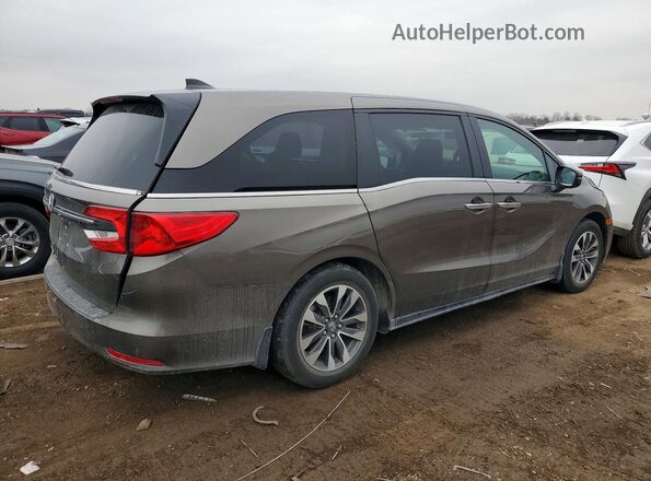 5FNRL6H75MB015023 2021 HONDA ODYSSEY Gray 