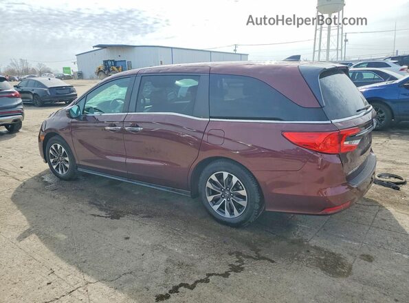 5FNRL6H75MB016253 2021 HONDA ODYSSEY Burgundy Tył lewy