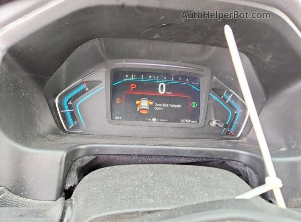 5FNRL6H75MB037832 2021 HONDA ODYSSEY White ხელსაწყოთა პანელის ხედი