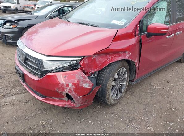 5FNRL6H75NB063218 2022 HONDA ODYSSEY Red წინა ხედი