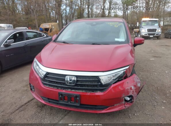 5FNRL6H75NB063218 2022 HONDA ODYSSEY Red ხელსაწყოთა პანელის ხედი