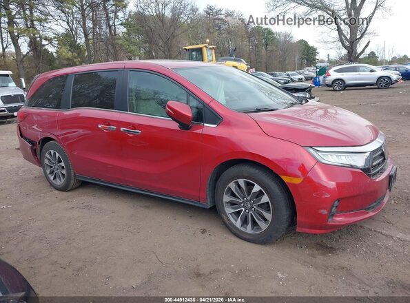 5FNRL6H75NB063218 2022 HONDA ODYSSEY Red უკანა სალონის ხედი