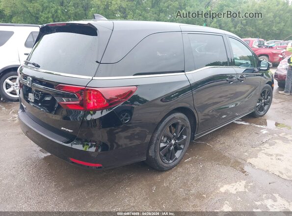 5FNRL6H75RB002294 2024 HONDA ODYSSEY Black Rear right