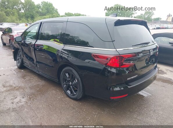 5FNRL6H75RB002294 2024 HONDA ODYSSEY Black Rear left