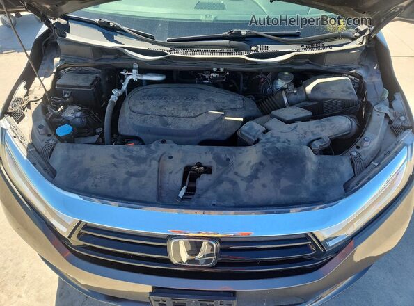 5FNRL6H76MB023065 2021 HONDA ODYSSEY Charcoal Engine compartment view