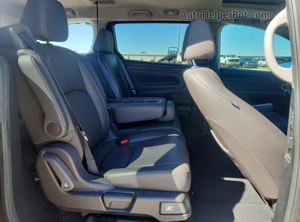 5FNRL6H76MB023065 2021 HONDA ODYSSEY Charcoal Rear interior view