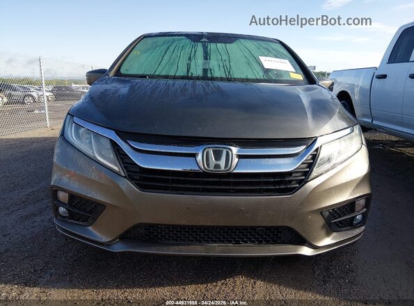 5FNRL6H78JB005694 2018 HONDA ODYSSEY Gray Instrument cluster view