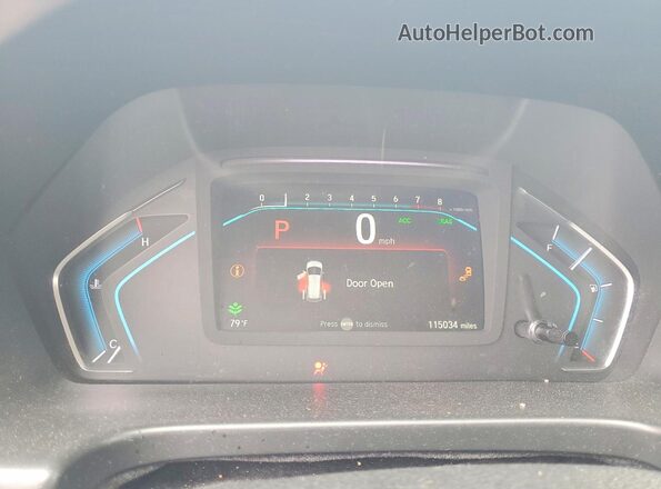 5FNRL6H78KB026059 2019 HONDA ODYSSEY Угольный Вид щитка приборов
