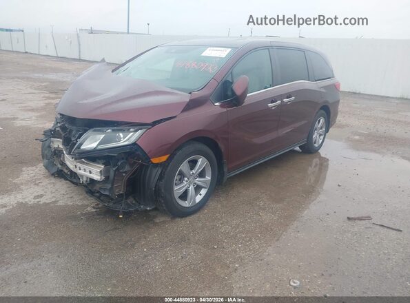 5FNRL6H78KB124590 2019 HONDA ODYSSEY Бордовый 