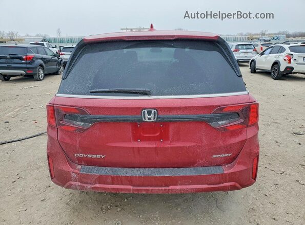 5FNRL6H78SB045372 2025 HONDA ODYSSEY Красный Вид сзади