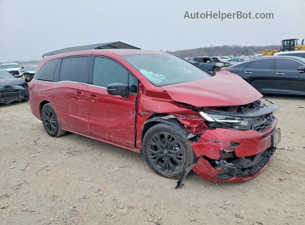 5FNRL6H78SB045372 2025 HONDA ODYSSEY Красный Передняя правая четверть