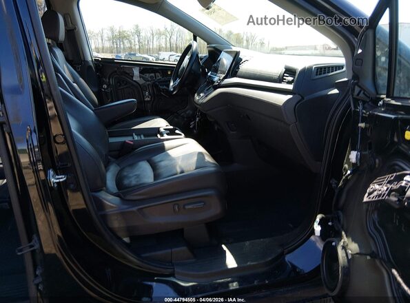 5FNRL6H79KB021453 2019 HONDA ODYSSEY Black Front interior view