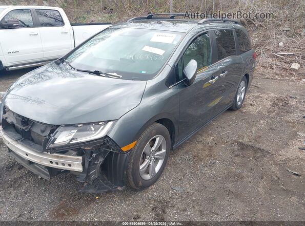 5FNRL6H7XKB058897 2019 HONDA ODYSSEY Gray წინა მარცხენა ხედი სამი მეოთხედიდან