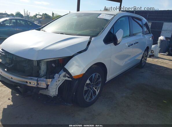 5FNRL6H7XNB006982 2022 HONDA ODYSSEY White Передня ліва чверть