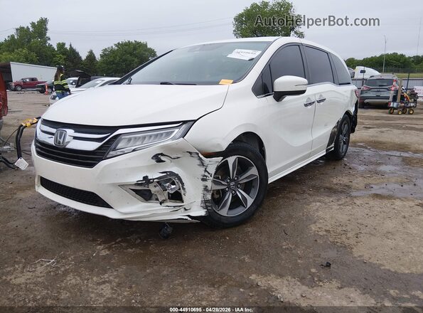 5FNRL6H84KB038041 2019 HONDA ODYSSEY White Առջևի ձախ երեք քառորդ տեսարան