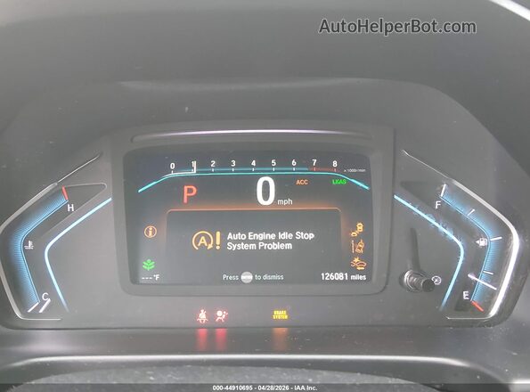 5FNRL6H84KB038041 2019 HONDA ODYSSEY White Հետևի նստատեղերի տեսք