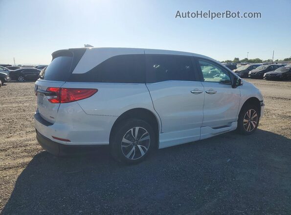 5FNRL6H84MB033618 2021 HONDA ODYSSEY Белый Задняя правая четверть