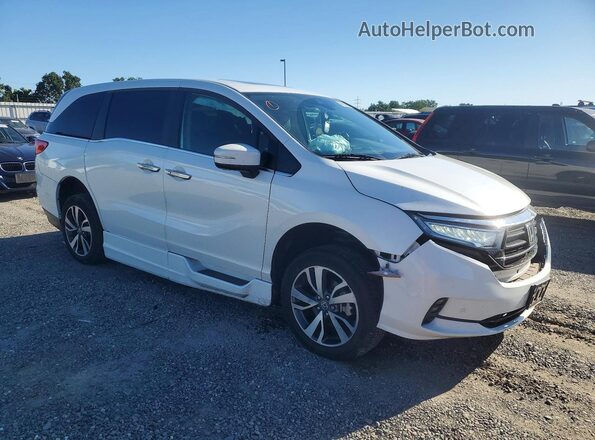 5FNRL6H84MB033618 2021 HONDA ODYSSEY Белый Передняя правая четверть