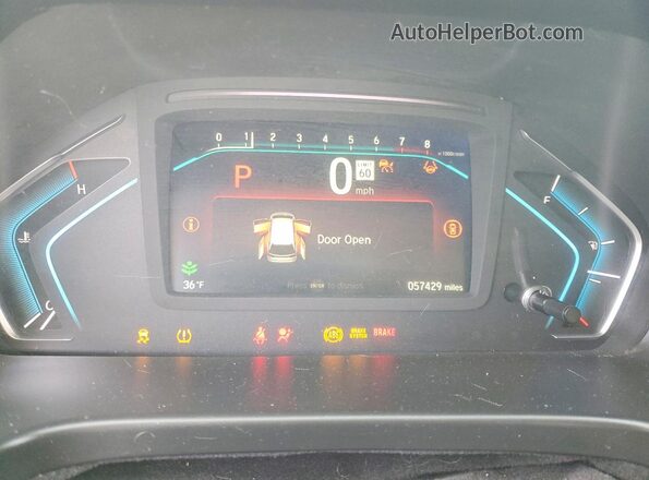 5FNRL6H84NB023608 2022 HONDA ODYSSEY Серый Вид щитка приборов