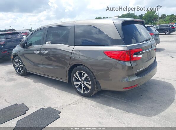 5FNRL6H85MB002264 2021 HONDA ODYSSEY Brown Задня ліва чверть