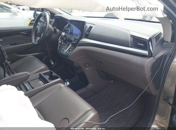 5FNRL6H85MB002264 2021 HONDA ODYSSEY Brown Вид салону спереду