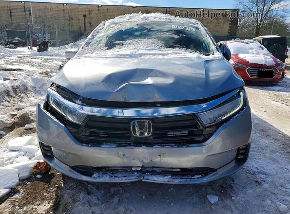 5FNRL6H88NB040007 2022 HONDA ODYSSEY Silver Widok z przodu