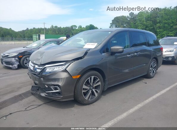 5FNRL6H93JB008407 2018 HONDA ODYSSEY Серый Передняя левая четверть