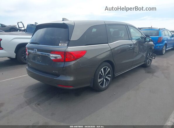 5FNRL6H93JB008407 2018 HONDA ODYSSEY Серый Задняя правая четверть