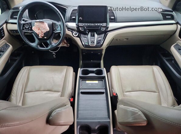 5FNRL6H93JB060748 2018 HONDA ODYSSEY Gray Widok deski rozdzielczej