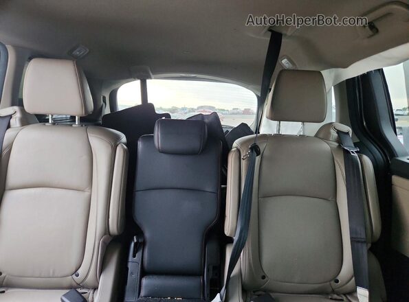 5FNRL6H93JB060748 2018 HONDA ODYSSEY Gray Widok tylnych siedzeń