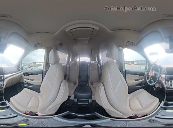 5FNRL6H93JB060748 2018 HONDA ODYSSEY Gray Widok wnętrza 360 stopni