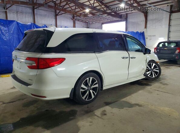 5FNRL6H94JB008092 2018 HONDA ODYSSEY White Trasero derecho
