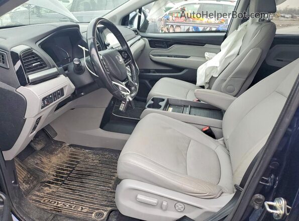 5FNRL6H94LB019046 2020 HONDA ODYSSEY Blue Widok wnętrza z przodu