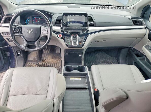 5FNRL6H94LB019046 2020 HONDA ODYSSEY Blue Widok deski rozdzielczej