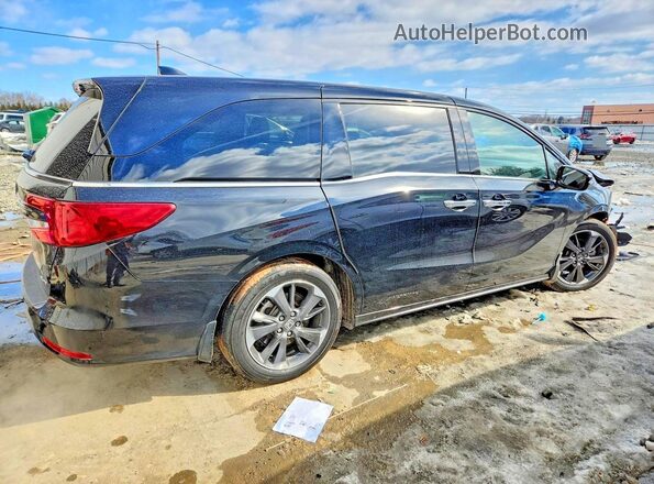 5FNRL6H96RB002578 2024 HONDA ODYSSEY Black Trasero derecho