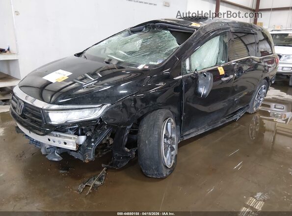 5FNRL6H98NB051629 2022 HONDA ODYSSEY Black Vista tres cuartos delantera izquierda