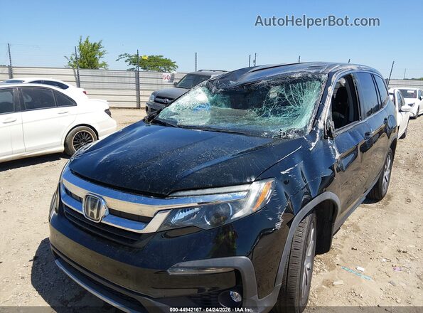 5FNYF5H51KB012998 2019 HONDA PILOT Black Front view