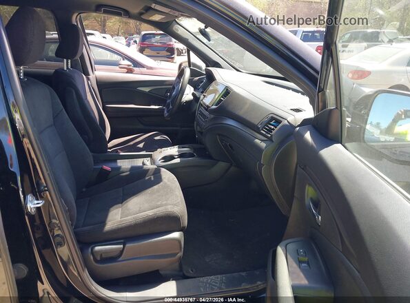 5FNYF6H37NB044962 2022 HONDA PILOT Black Widok wnętrza z przodu