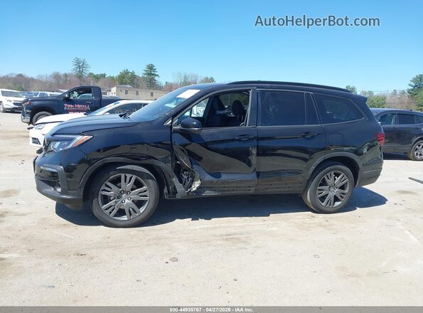 5FNYF6H37NB044962 2022 HONDA PILOT Black Widok wnętrza 360 stopni