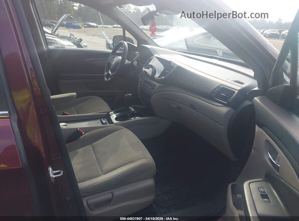 5FNYF6H39KB007472 2019 HONDA PILOT Red წინა სალონის ხედი