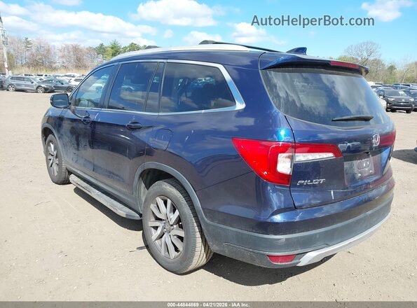 5FNYF6H55KB017420 2019 HONDA PILOT Blue Задня ліва чверть
